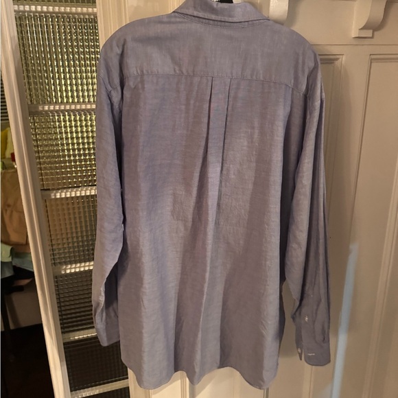 Vineyard Vines Long Sleeve Button Up Oxford Shirt Mens XXL Blue Slim Fit - Picture 6 of 7